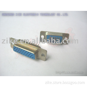 D-SUB HDP 15P Golden Blue Connector